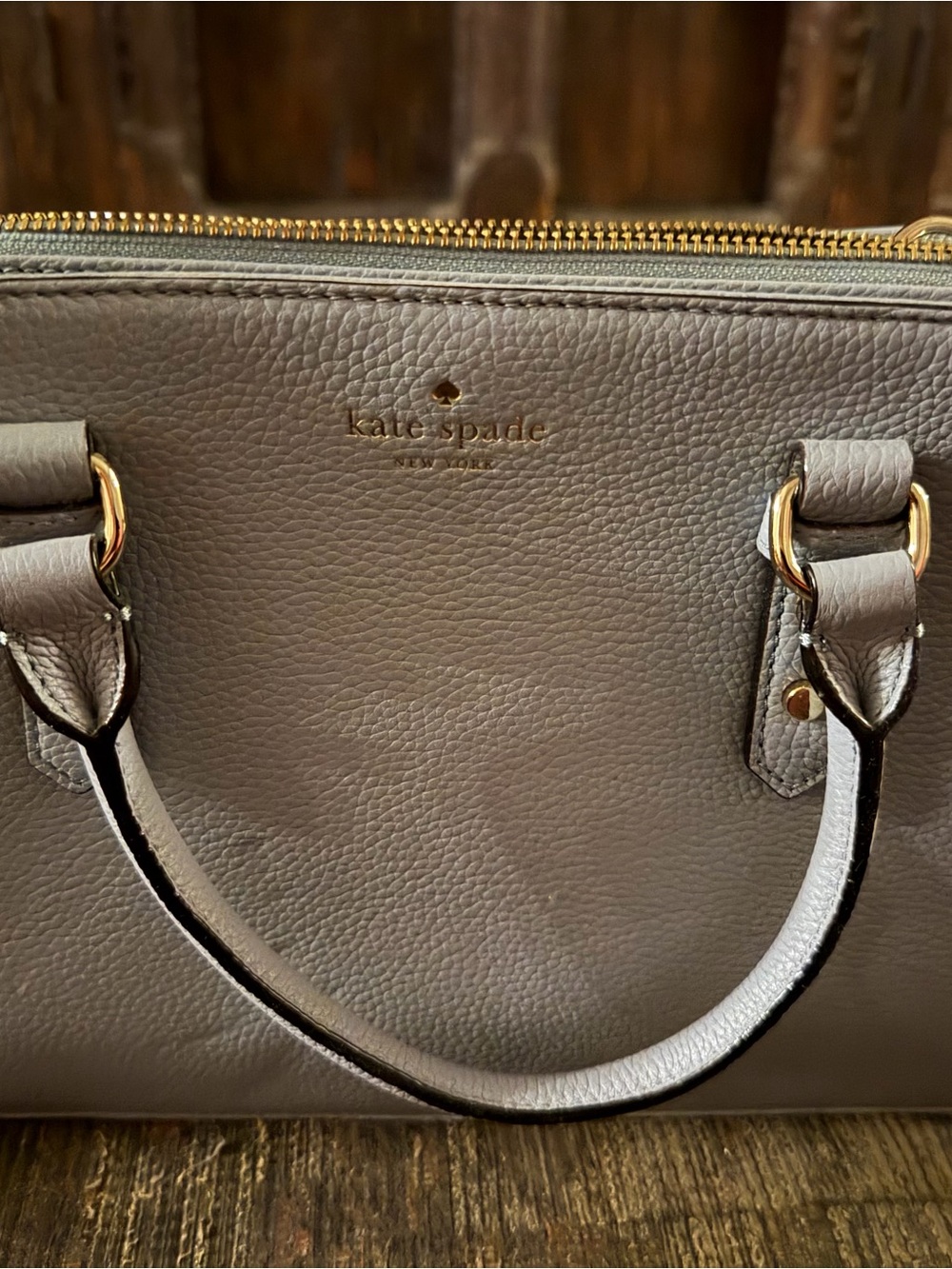 BRAND NWT KATE SPADE WOMENS LIGHT BLUE PEBBLED LEATHER SATCHEL & MATCHING WALLET